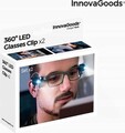 Clips cu LED pentru Ochelari 360º InnovaGoods 2 piese