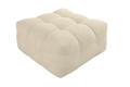 Pouf Bellezza 90x90x43 cm, Ivory