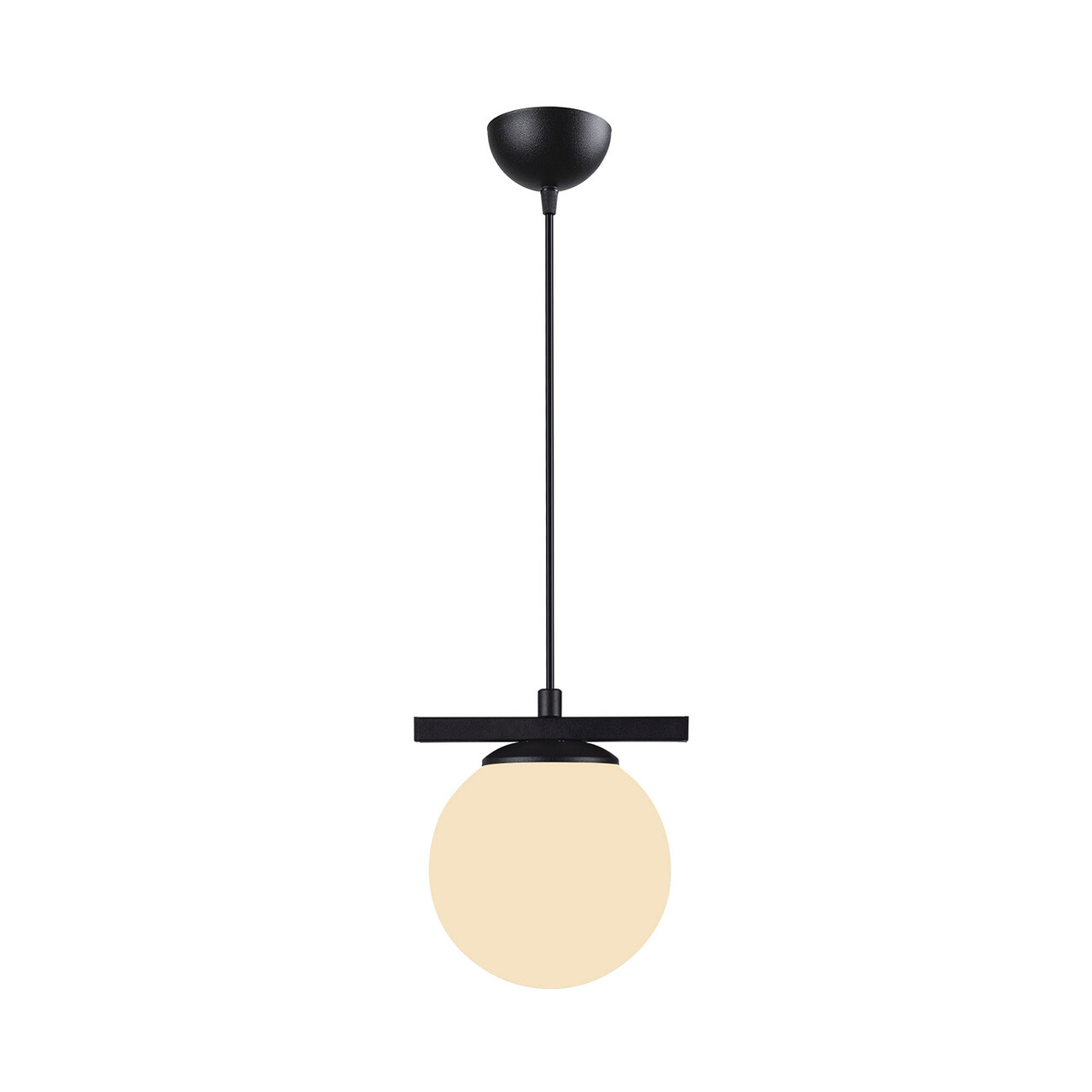 Lustra, Squid Lighting, Line Pendant, 17 X 15 X 124 Cm, Fier/sticla, Alb/negru