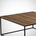 Masuta de cafea Poly Walnut, Comforty, 75x75x43 cm, aluna