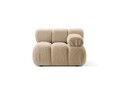 Modul dreapta pentru canapea modulara, 1 loc, Bellis-213, Micadoni Home, 94x94x70 cm, tesatura boucle, bej sand