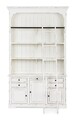 Biblioteca cu scara Jefferson, Bizzotto, 143.5 x 40.6 x 233.7 cm, lemn de mango/MDF, alb