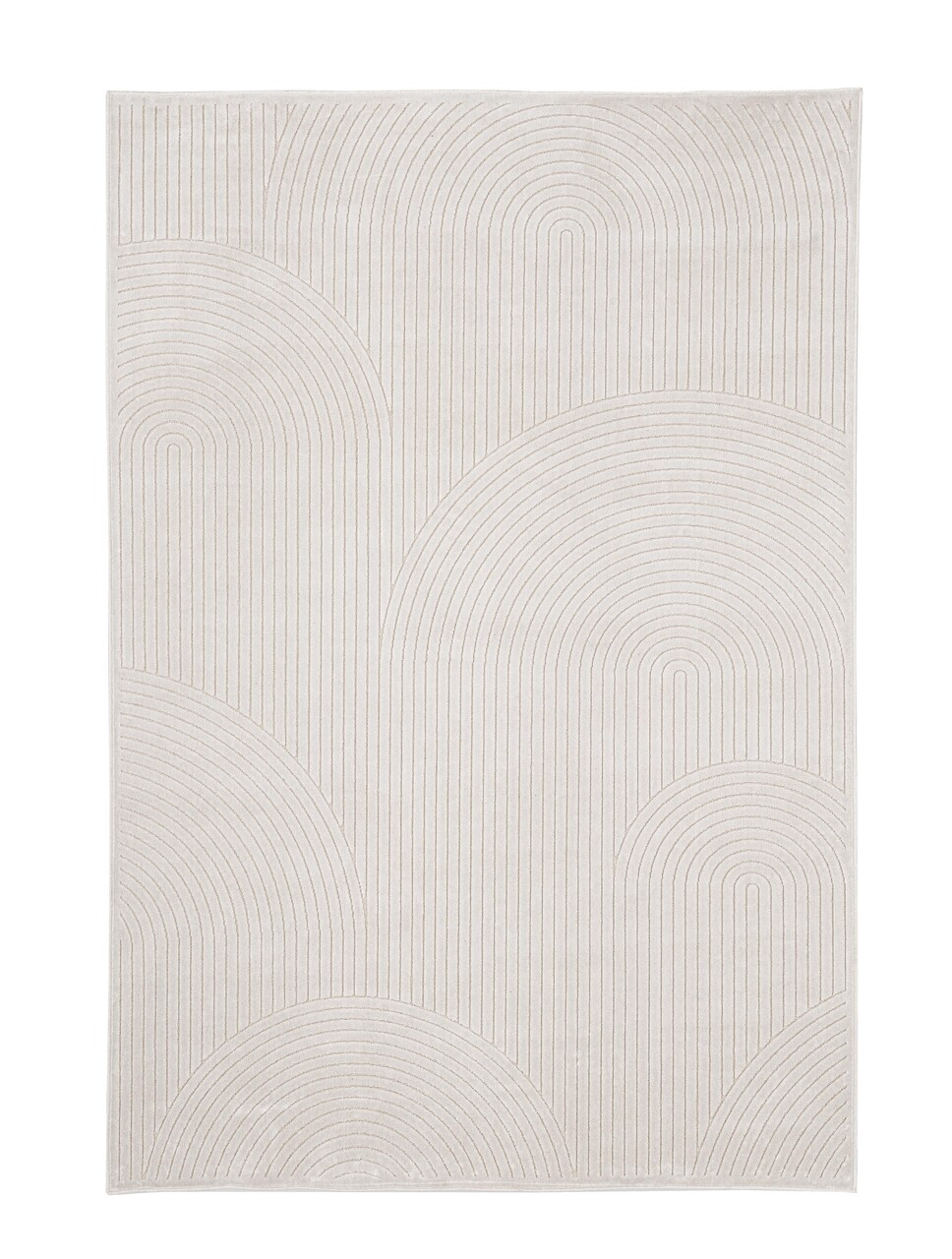 Covor Klab, Bizzotto, 160 x 230 cm, tesatura Chenille/viscoza, verso din latex, bej