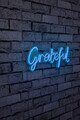 Decoratiune luminoasa LED, Grateful, Benzi flexibile de neon, DC 12 V, Albastru