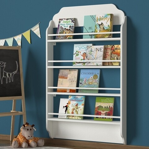 Biblioteca Montessori, Tera Home, 80x12x120 cm, alb