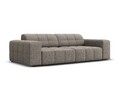 Canapea 3 locuri, Jennifer-140, Micadoni Home, 204x102x70 cm, tesatura chenille din poliester, gri