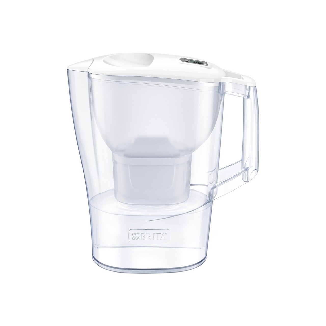 Cana Filtranta Brita, Aluna MAXTRA+, Plastic, 2.4 L, Starter Pack + 3 Filtre, Alb