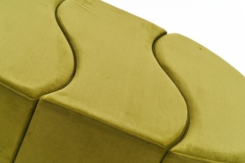 Taburet Alya Puf, Balcab Home, 120x80x40 cm, lemn, verde