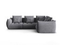 Coltar modular dreapta 3 locuri, Bloom-86, Micadoni Home, 316x216x95 cm, tesatura structurata, gri