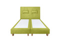 Pat matrimonial, Stockholm, Classic E, 140x200 cm, saltea tip Pocket, topper memory, Verde