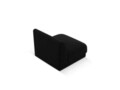 Modul canapea 1 loc fara cotiere, Miley, Micadoni Home, BL, 85x75x74 cm, catifea, negru