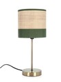 Lampa de masa Aylen, Bizzotto, 16.5x39 cm, 1 x E14, otel/in, natural/verde