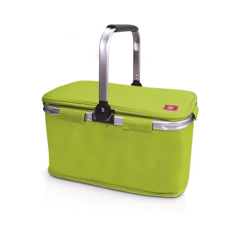 Cos frigorific termoizolant pentru picnic Iris Barcelona, 43x24x27 cm, poliester, verde lime