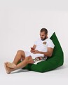 Fotoliu puf, Bean Bag Ferndale, Pyramid Bed, 145 cm, poliester impermeabil, verde