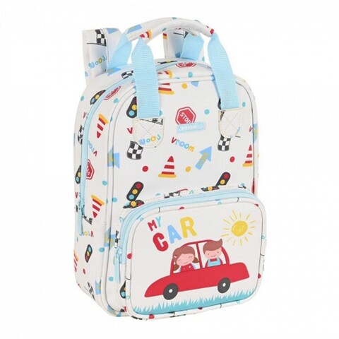 Rucsac, Safta, My Car, 20 x 28 x 8 cm, poliuretan, multicolor