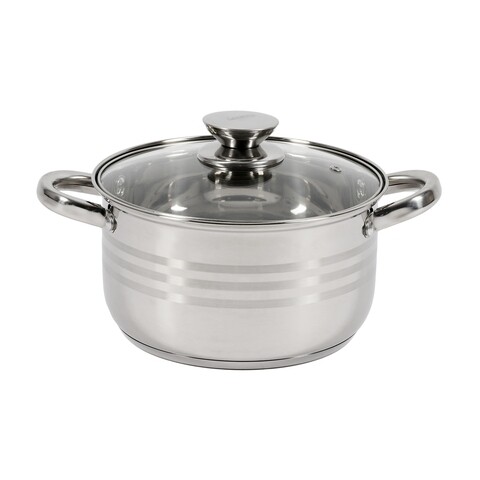 Cratita cu capac Myra, Cooking by Heinner, Ø20 cm, 3.5 L, inox/sticla