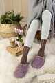 Papuci de casa dama Funky Steps, Sophia Purple, marimea 36-37