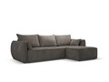 Coltar extensibil dreapta 4 locuri, Kaelle, Micadoni Home, BL, 252x165x87 cm, poliester chenille, gri