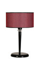 Lampa de masa, Stala, 846STL2789, Metal, Rosu claret