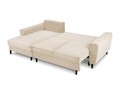 Coltar extensibil stanga 4 locuri, Moghan, Micadoni Home, BL, 241x145x88 cm, velur, bej