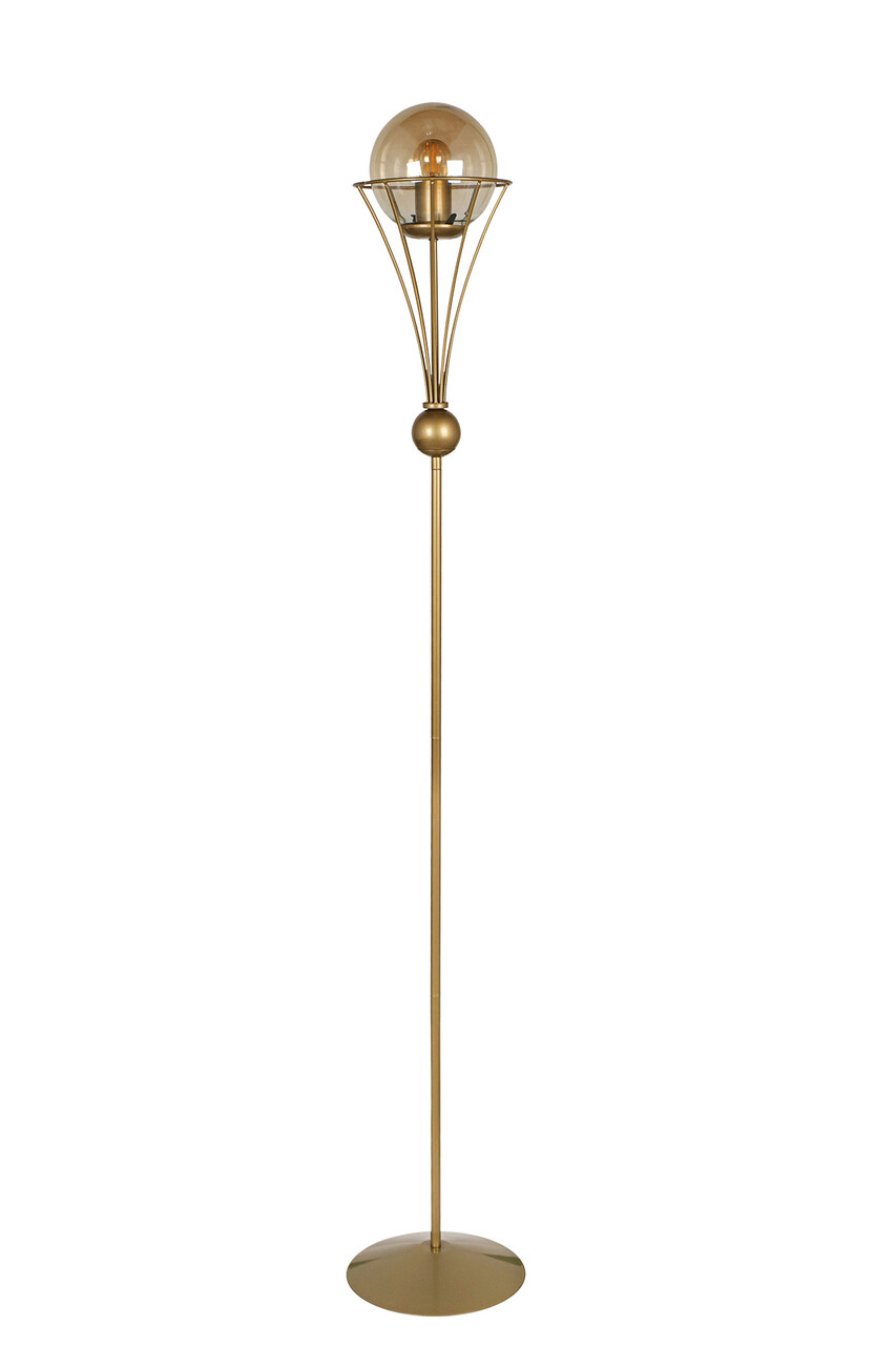 Lampadar, Squid Lighting, Lapis Antique, 23 x 23 x 135 cm, metal, auriu