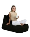 Fotoliu puf, Bean Bag, Ferndale Trendy, 105 x 75 cm, poliester impermeabil, negru