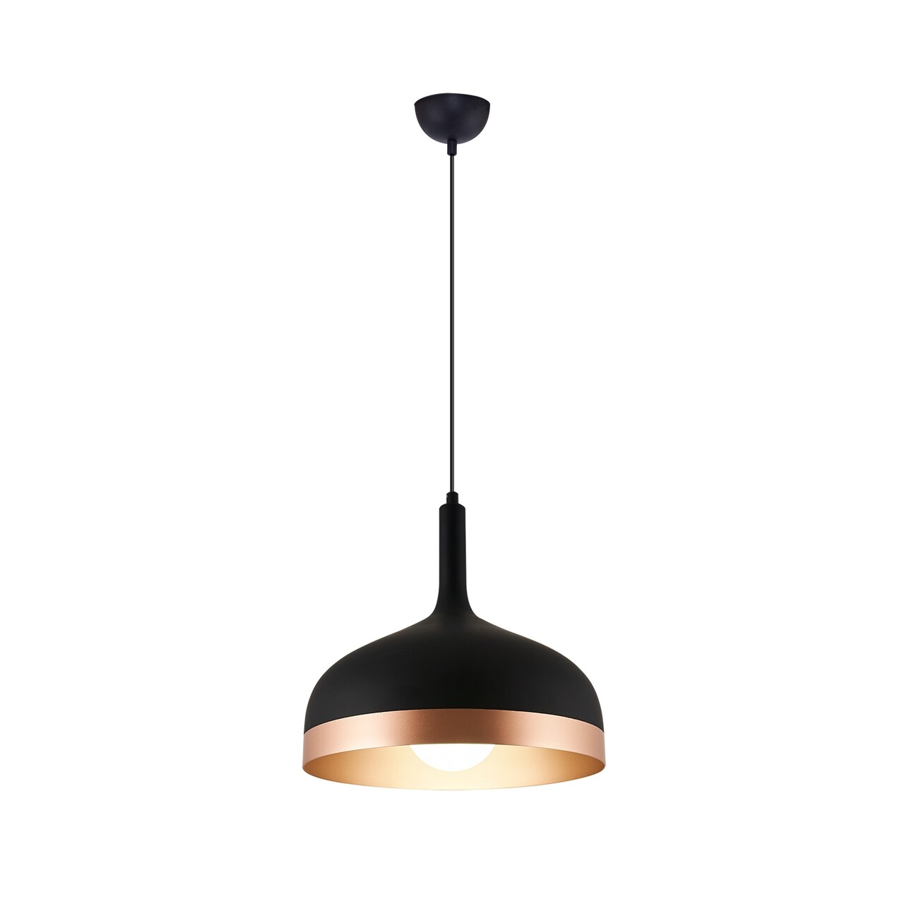 Lustra Linda, Maison In Design, 1 X E27, 40W, Negru/auriu