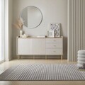 Covor Elton Stripe Wash Grey, Flair Rugs, 200x320 cm, polipropilena/poliester, gri