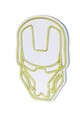 Decoratiune luminoasa LED, Iron Man,  Benzi flexibile de neon, DC 12 V, Galben