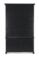 Biblioteca cu scara Jefferson, Bizzotto, 143.5 x 40.6 x 233.7 cm, lemn de mango, negru