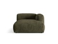 Sezlong modular living dreapta 1 loc, Martina-212, Micadoni Home, 176x123x75 cm, velur, verde muschi