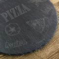 Platou pentru servire pizza Stone, Homla, 30x0.5 cm, ardezie, negru