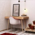 Birou, Mod Design, Valencia, 100x74x60 cm, Stejar / Alb