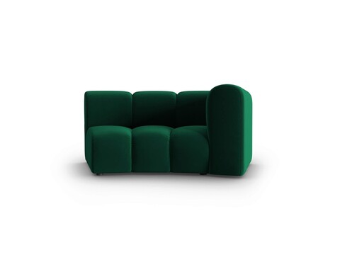 Modul canapea dreapta 1.5 locuri, Lupine, Micadoni Home, BL, 171x87x70 cm, catifea, verde bottle