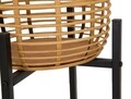 Set 2 suportui pentru ghivece Rattan, Mauro Ferretti, Ø 38x90 cm, ratan/fier, multicolor