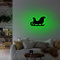 Lampa de perete Sled 2, Neon Graph, 38x23 cm, verde