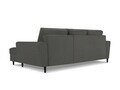 Coltar extensibil dreapta 4 locuri, Moghan, Micadoni Home, BL, 241x145x88 cm, velur, gri