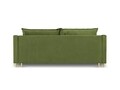 Canapea extensibila, Pansy, Mazzini Sofas, 3 locuri, cu lada de depozitare, 215x94x90 cm, catifea, verde