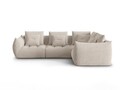 Coltar modular dreapta 3 locuri, Bloom-86, Micadoni Home, 316x216x95 cm, tesatura structurata, bej inchis