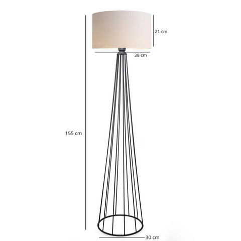 Lampadar, Insignio, 780SGN2621, Metal, Crem