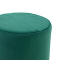 Taburet Dash, Pakoworld, 35x35x35 cm, textil/MDF, verde inchis/auriu