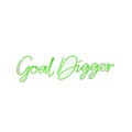 Decoratiune luminoasa LED, Goal Digger, Benzi flexibile de neon, DC 12 V, Verde