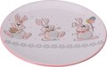 Platou pentru servire Bunny, Ø20 cm, dolomit, multicolor