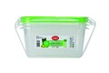 Set 2 caserole dreptunghiulare cu capac, Snips, Lock, 1.2 L, polipropilena, verde