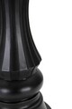 Statueta decorativa / Piesa de sah Rege, Black King, Mauro Ferretti, Ø14 x 50 cm, polirasina, auriu/negru