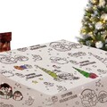 Fata de masa pentru colorat Xmas DIY, Excellent Houseware, 240x135 cm