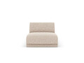 Modul canapea 1 loc fara cotiere, Miley, Micadoni Home, BL, 85x75x74 cm, poliester chenille, bej