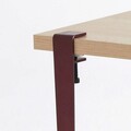 Masuta de cafea, Logg, Fonissa, 120x45x60 cm, Lemn / Burgundy