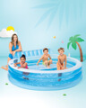 Piscina Intex Family, 229x218x79 cm, 590 L, polivinil, albastru