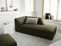 Sezlong living dreapta 1 loc, Ruby, Micadoni Home, BL, 180x93x69 cm, velur, verde